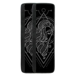 Black And White Virgo Sign Print Refrigerator Handle Covers