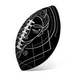 Black And White Virgo Sign Print Rugby Ball