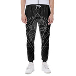 Black And White Virgo Sign Print Scuba Joggers