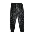 Black And White Virgo Sign Print Sweatpants
