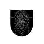 Black And White Virgo Sign Print Toilet Lid Cover
