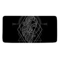 Black And White Virgo Sign Print Towel