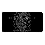 Black And White Virgo Sign Print Towel