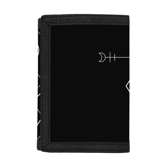 Black And White Virgo Sign Print Trifold Wallet
