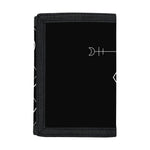 Black And White Virgo Sign Print Trifold Wallet