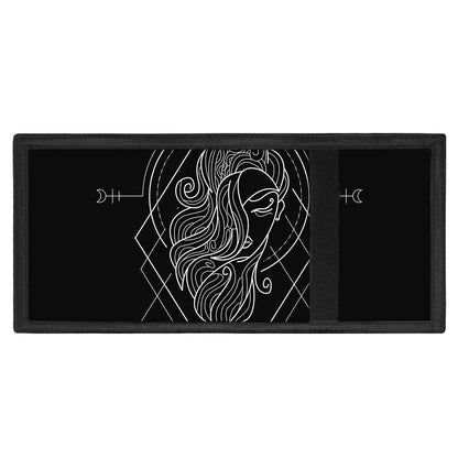 Black And White Virgo Sign Print Trifold Wallet