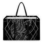 Black And White Virgo Sign Print Utility Tote Bag