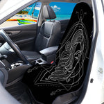 Black And White Virgo Sign Print Waterproof Car Seat Cover