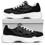 Black And White Virgo Sign Print White Chunky Shoes