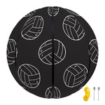 Black And White Volleyball Pattern Print Basketball