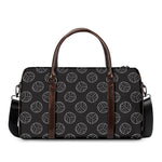 Black And White Volleyball Pattern Print Duffle Bag