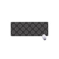 Black And White Volleyball Pattern Print Extended Mouse Pad