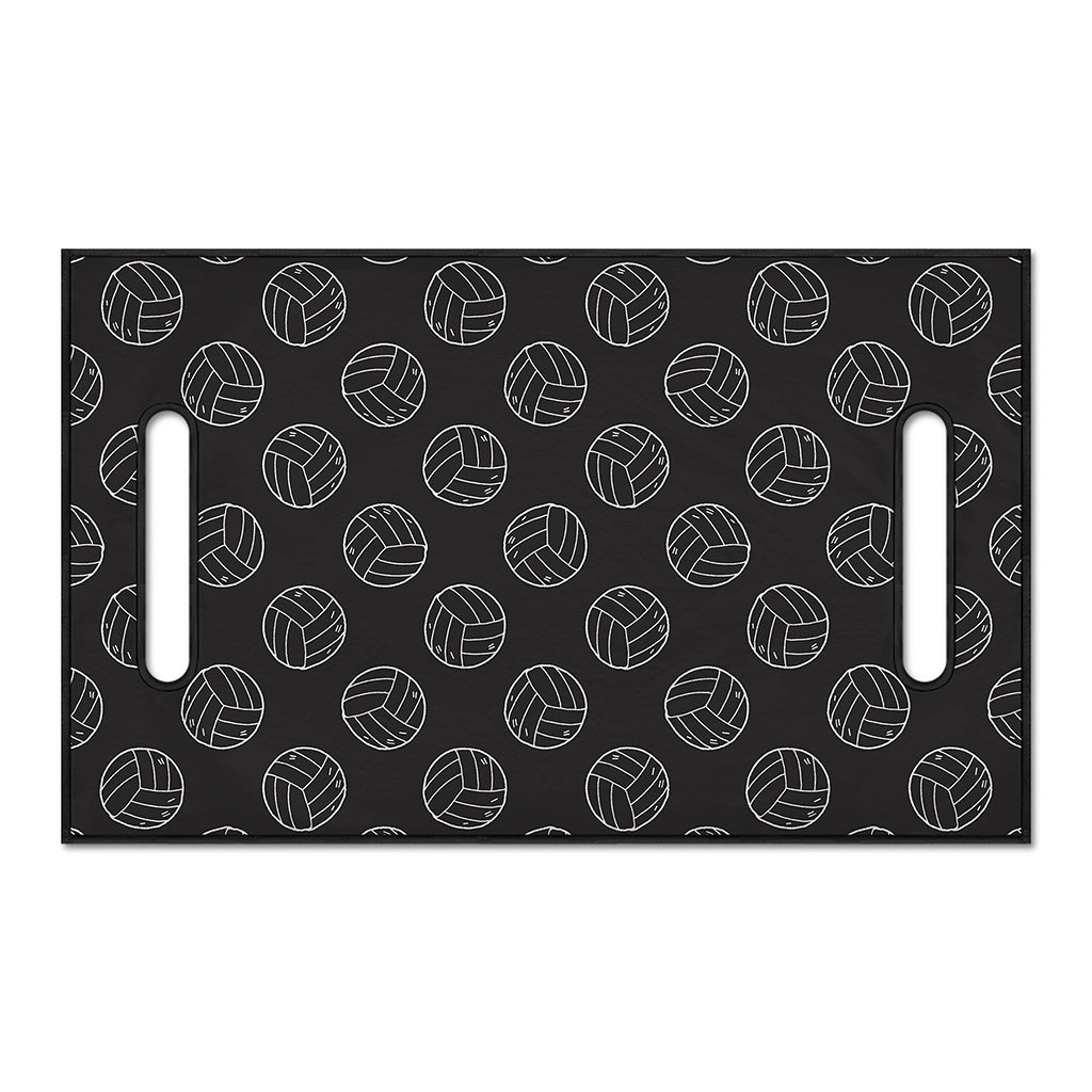 Black And White Volleyball Pattern Print Golf Cart Seat Cover