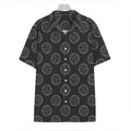 Black And White Volleyball Pattern Print Hawaiian Shirt