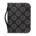 Black And White Volleyball Pattern Print Leather Bible Cover
