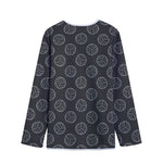 Black And White Volleyball Pattern Print Long Sleeve Short Coat