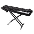 Black And White Volleyball Pattern Print Piano Keyboard Cover