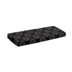 Black And White Volleyball Pattern Print Piano Keyboard Cover