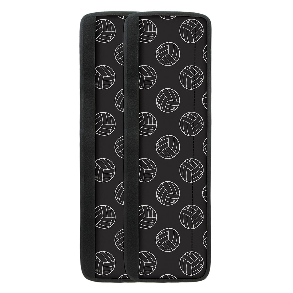 Black And White Volleyball Pattern Print Refrigerator Handle Covers