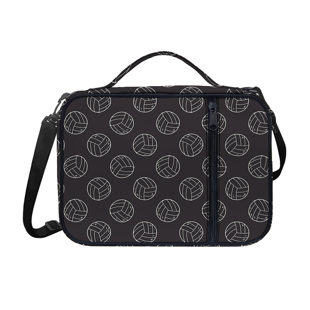 Black And White Volleyball Pattern Print Shoulder Strap Bible Bag