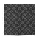 Black And White Volleyball Pattern Print Silk Bandana