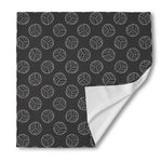 Black And White Volleyball Pattern Print Silk Bandana