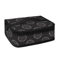 Black And White Volleyball Pattern Print Small Lunch Bag