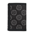 Black And White Volleyball Pattern Print Trifold Wallet