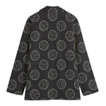 Black And White Volleyball Pattern Print Women's Blazer