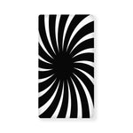 Black And White Vortex Swirl Print Baby Crib Sheet