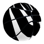 Black And White Vortex Swirl Print Basketball