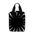 Black And White Vortex Swirl Print Bible Tote Bag