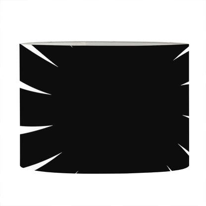 Black And White Vortex Swirl Print Drum Lamp Shade