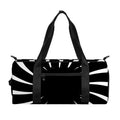 Black And White Vortex Swirl Print Gym Bag