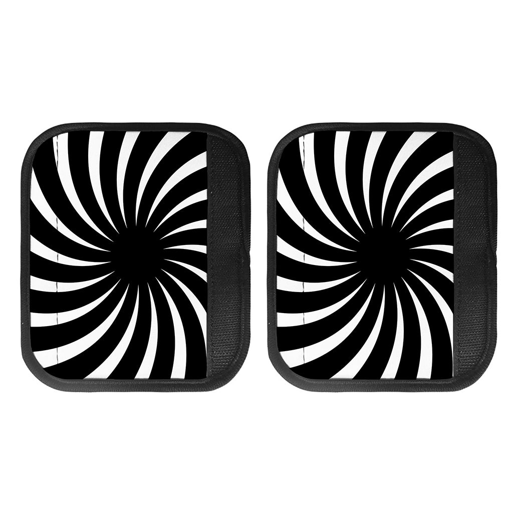 Black And White Vortex Swirl Print Handle Covers
