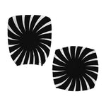 Black And White Vortex Swirl Print Office Chair Cover