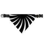 Black And White Vortex Swirl Print Over The Collar Dog Bandana