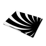 Black And White Vortex Swirl Print Pet Cooling Mat Cover