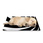 Black And White Vortex Swirl Print Pet Cooling Mat Cover