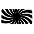 Black And White Vortex Swirl Print Towel