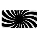 Black And White Vortex Swirl Print Towel