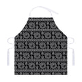 Black And White Warli Tribal Print Adjustable Apron