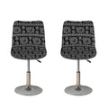 Black And White Warli Tribal Print Bar Stool Covers