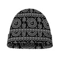 Black And White Warli Tribal Print Beanie