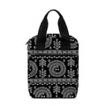Black And White Warli Tribal Print Bible Tote Bag