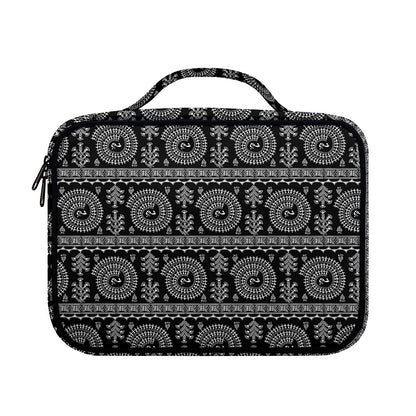 Black And White Warli Tribal Print Briefcase Bible Bag