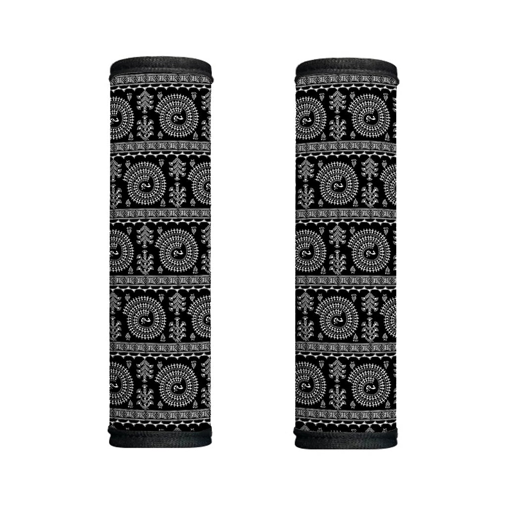 Black And White Warli Tribal Print Handle Covers