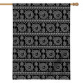 Black And White Warli Tribal Print House Flag