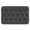 Black And White Warli Tribal Print Indoor Door Mat