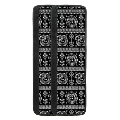 Black And White Warli Tribal Print Refrigerator Handle Covers